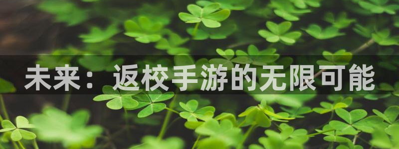 摩根娱乐这个平台怎么样呀：未来：返校手游的无限可能